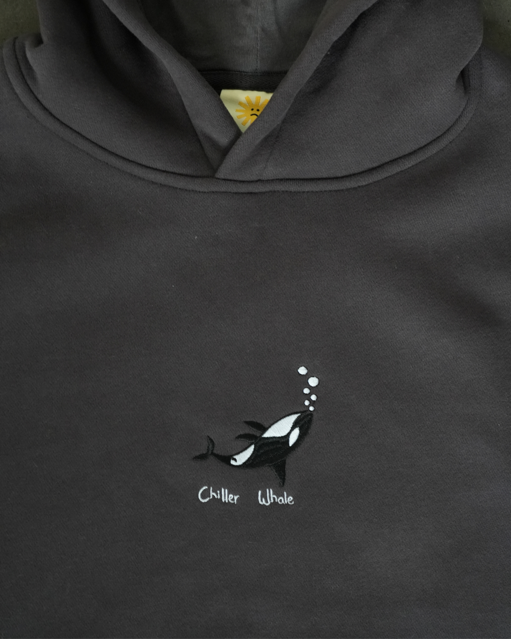 Chiller Whale Hood - Charcoal (Hemp)