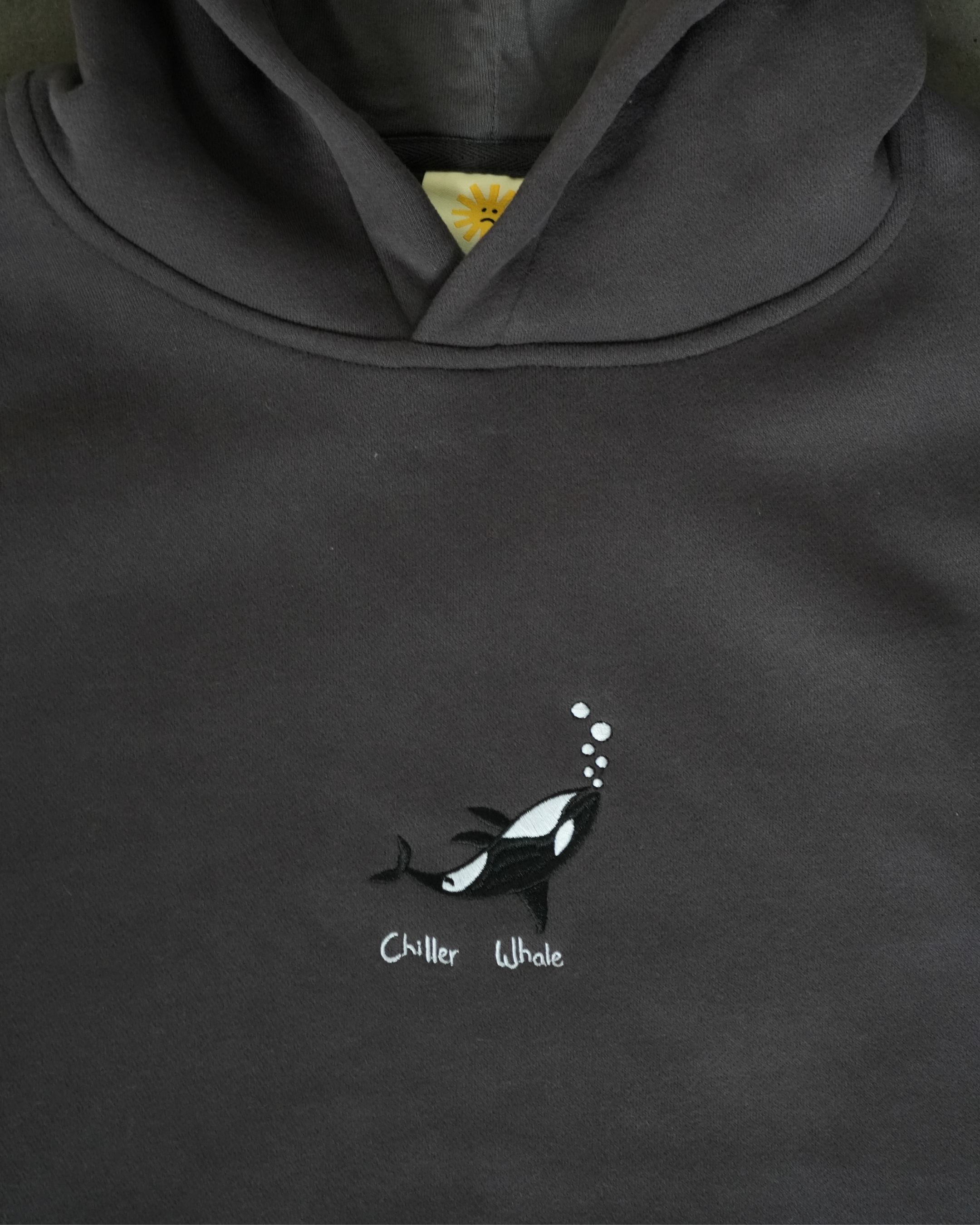 Chiller Whale Hood - Charcoal (Hemp)