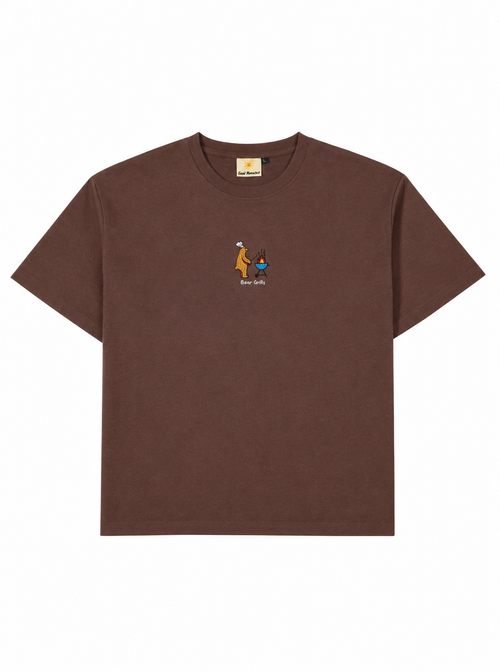 ChocolateBrownBearGrillsT-ShirtFlatlay