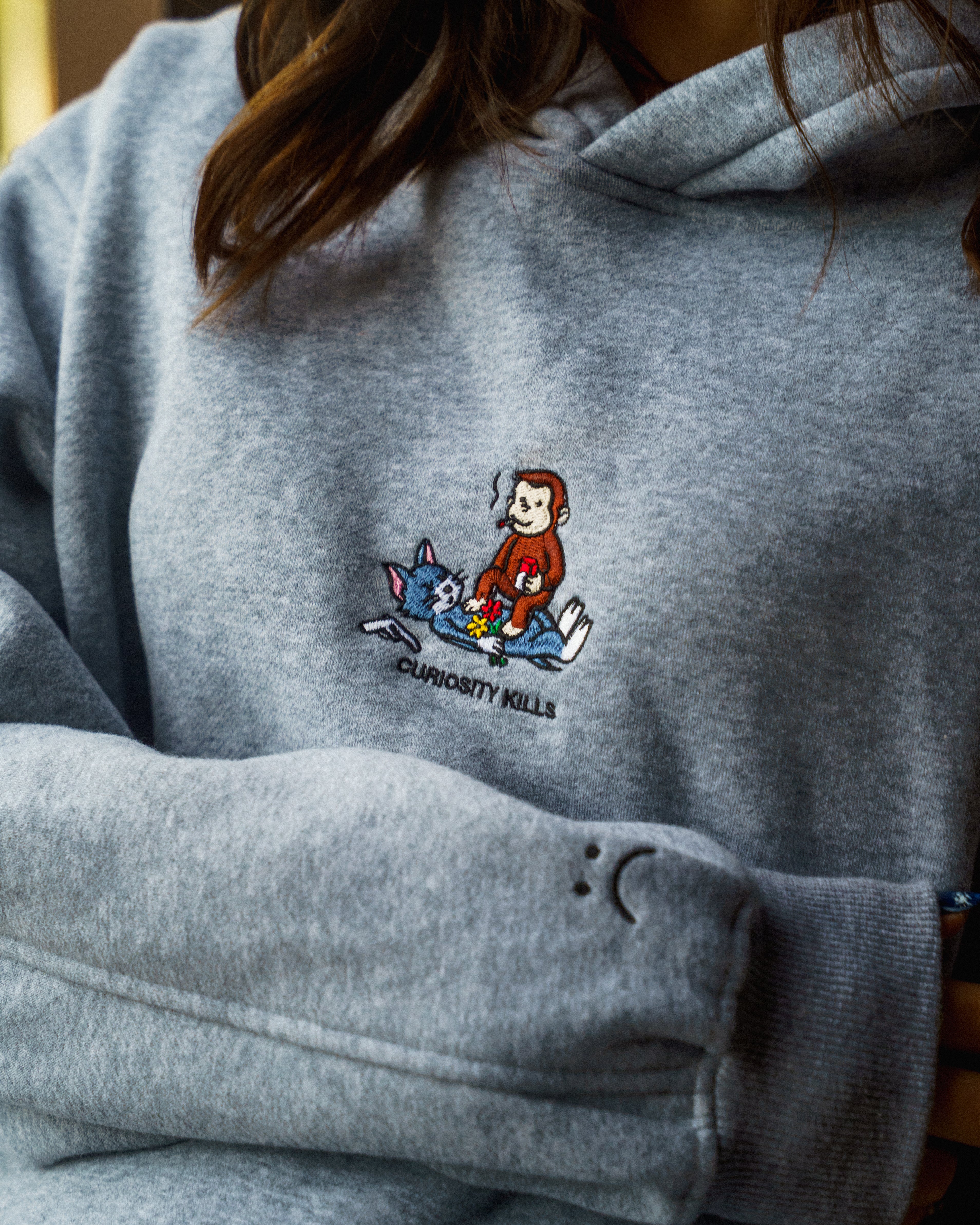 Curious George Hood - Grey (Hemp)