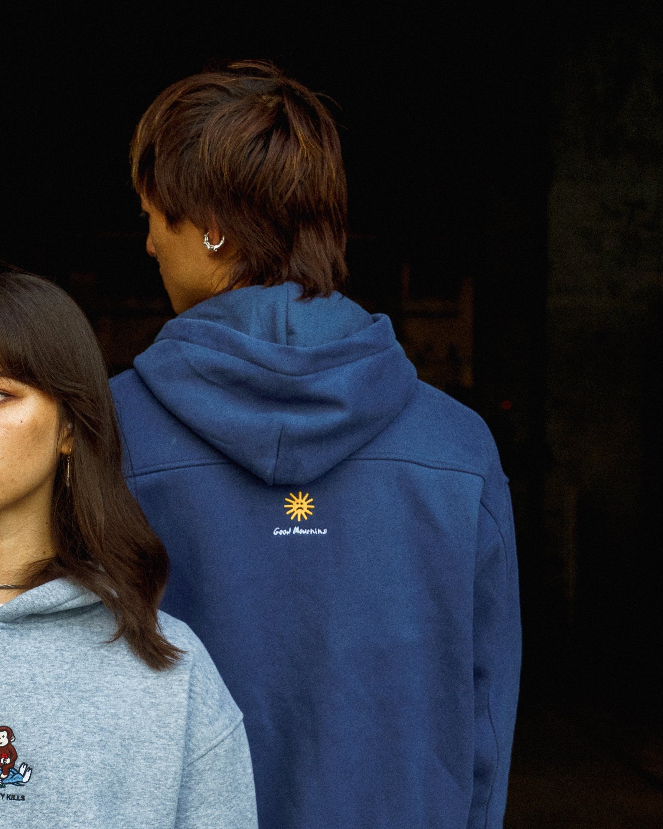The Beetles Hood - Petrol Blue (Hemp)
