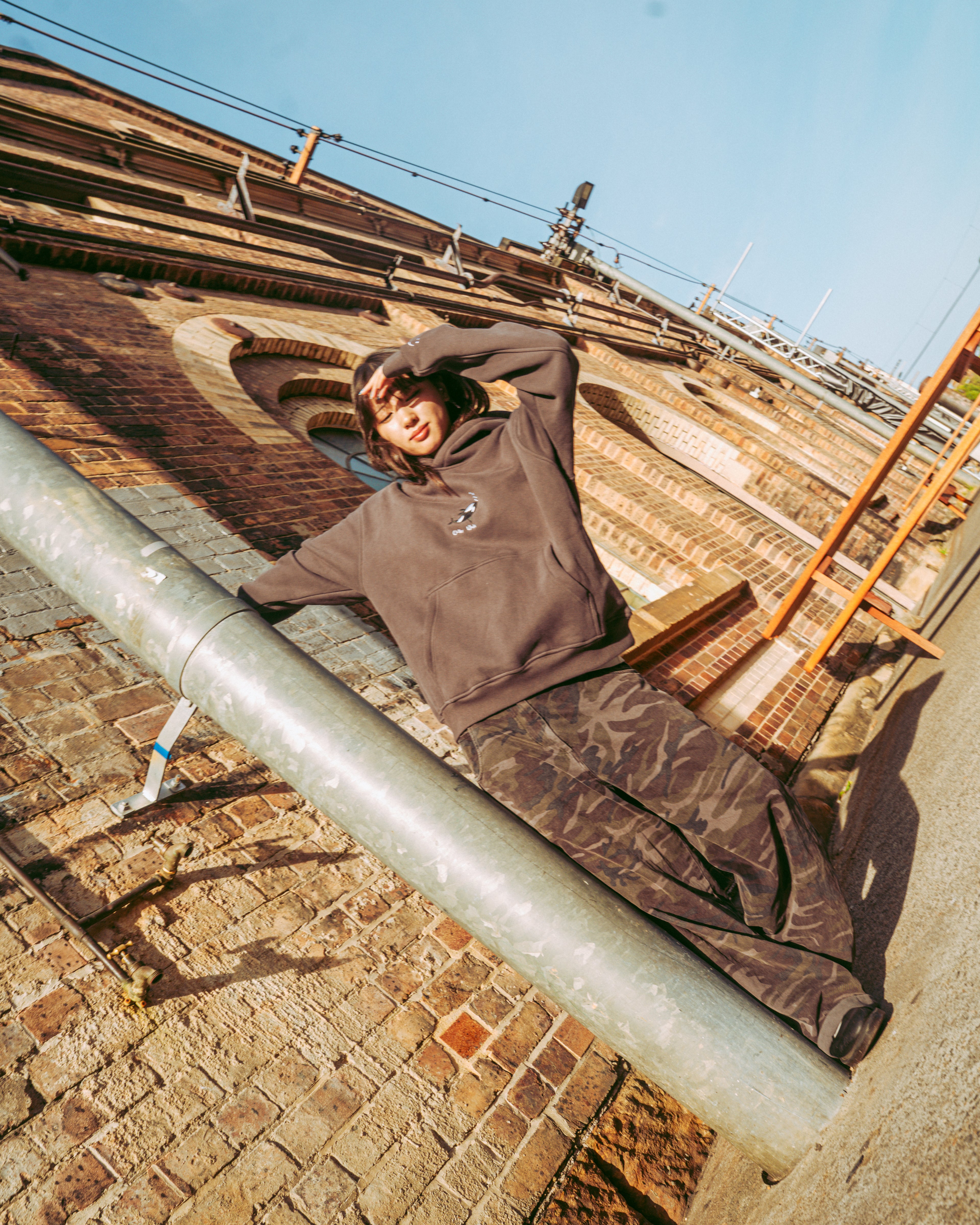 Chiller Whale Hood - Charcoal (Hemp)