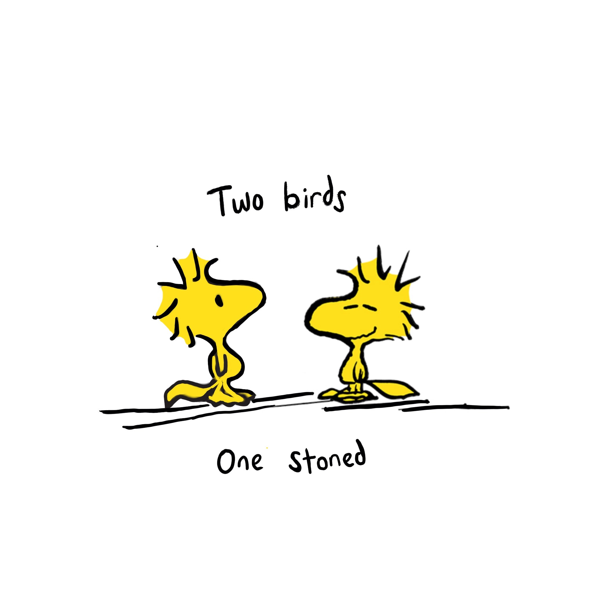 Two Birds One Stoned - Off White (Hemp)